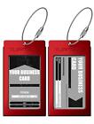 Luggage Tags Business Card Holder by TUFFTAAG - Durable Travel ID Bag Tag in ...