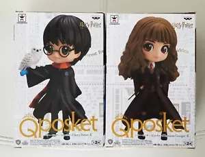 MIB Q Posket Harry Potter & Hermione Granger Figure Set of 2 Qposket Banpresto - Picture 1 of 6