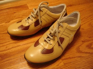 New Pepe Jeans London Arabella Leather Comfort Walking Sneakers Shoes Sz US 8M - Picture 1 of 10