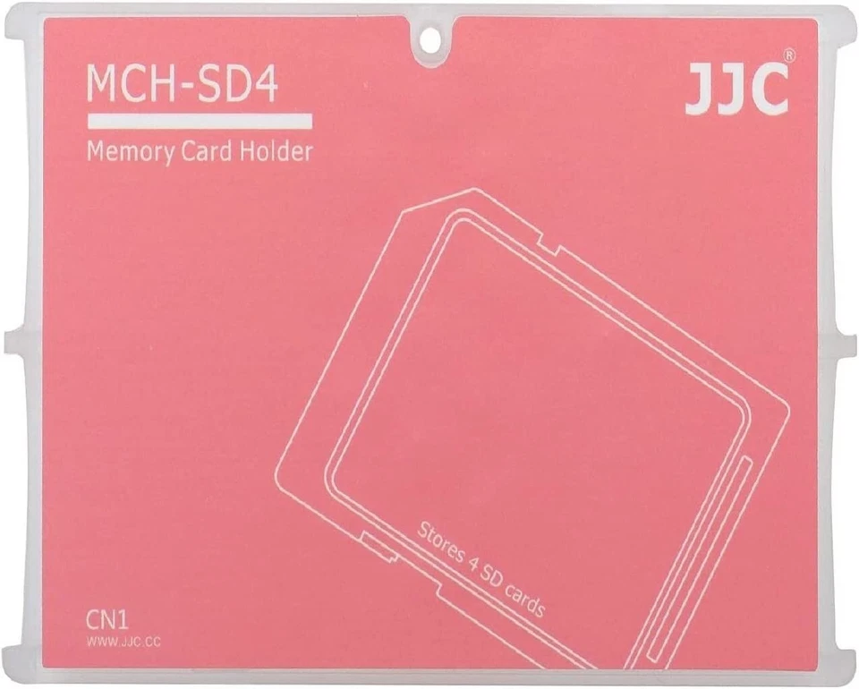 JJC MCH-SD4CN Memory Card Case fits 4X SD Cards - Image 1 of 1