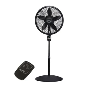 Lasko 18 Inch Cyclone Pedestal Oscillating Floor Fan Black 3 Speed with Remote - Picture 1 of 11