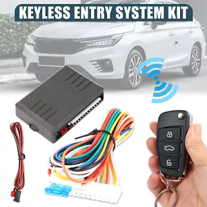 12V Universal Car Remote Central Kit Door Lock Locking Keyless Entry System Set - Foto 1 di 7