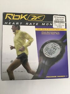REEBOK Precision Trainer XT HRM Heart Rate Monitor, Strap, Manual, NEW BATTERIES