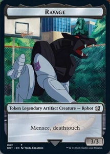 Ravage // Powerstone Token x1 1x FOIL Universes Beyond: Transformers NM MTG - Picture 1 of 2