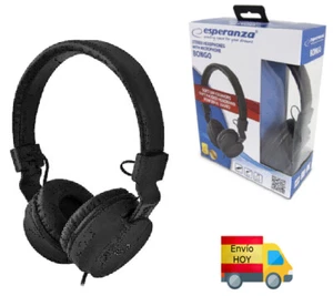 AURICULARES CON MICROFONO 1xJACK 3,5mm SMARTPHONE TABLET LAPTOP ENVIO HOY - Imagen 1 de 2