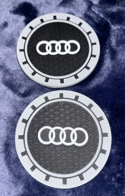 Posavasos de silicona antideslizantes para Audi A1, A3 portavasos (2 piezas) Foto 1 de 4