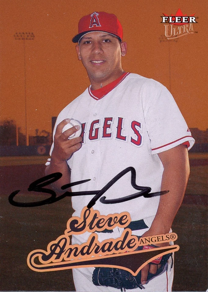 2004 Fleer Ultra STEVE ANDRADE Signed Card autograph ANGELS rc ROYALS - Image 1 of 1