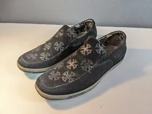 Lounge by Mark Nason Men's Loafers US 8 Black Suede Cross Leather - Picture 1 of 8