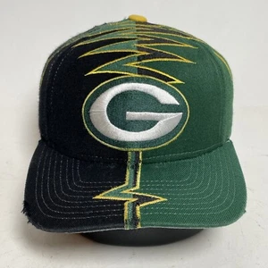 Vintage Green Bay Packers Hat Cap Strapback Starter Shockwave Darkside Slasher - Picture 1 of 21