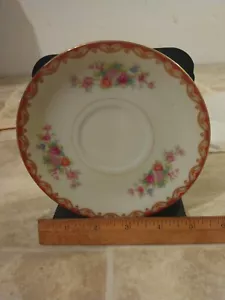Diamond China Saucer Rose Pattern - Picture 1 of 6