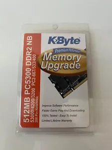 K-byte 512mb pc5300 DDR2 NB Memory Upgrade - Picture 1 of 2
