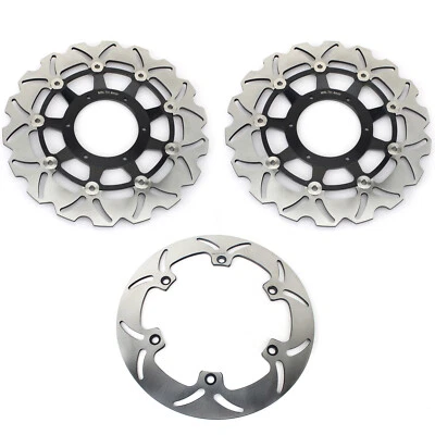 3PCS Front Rear Brake Rotors Discs For Honda VTX1800C 02-09 VTX 1800 R S T 02-11 - Image 1 of 4