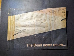 Germany WWII Aerial Leaflet for US Soldiers Dead Never Return POWs Do 2 - Picture 1 of 2