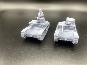 28mm, 1/56, 3D Printed, WW2, Italian, M11/39 (x2), Bolt Action - Picture 1 of 7