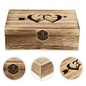 Lids Vintage Stationary Wooden Storage Box Jewelry Bracelet Organizer - Picture 1 of 11