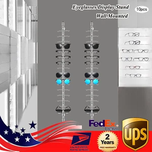 Wall Mounted Sunglasses Storage Organizer Eyeglasses Holder Stand Display Stand - Picture 1 of 11