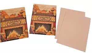 Set di due biglietti nuovi LANG Happy Thanksgiving con buste art by Lisa Blowers - Foto 1 di 6