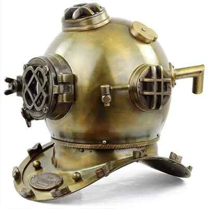 18" Antique Brass Oil Rubbed Finish Scuba Diving Helmet US Navy Mark V Handmade - Picture 1 of 7