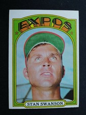 1972 Topps Baseball Card # 331 Stan Swanson - Montreal Expos RC (EX)