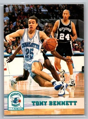 1993-94 Hoops #17 Tony Bennett Charlotte Hornets - Image 1 of 2