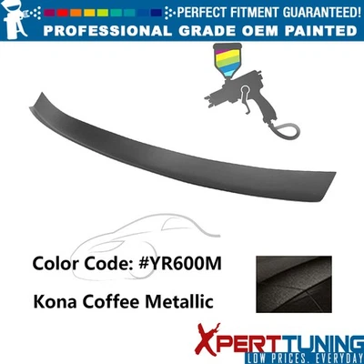 Fits 16-21 Honda Civic Painted #YR600M Type R Add-on Rear Gurney Flap Lip FRP Foto 1 de 4