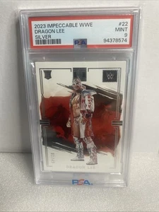 2023 Impeccabile WWE Dragon Lee Argento /49 PSA 9 - Foto 1 di 2