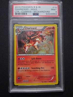 Charizard Cosmos Holo Card 019/113 PSA 9 Legendary Treasures - Image 1 of 4
