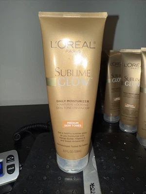 L’Oreal Paris Sublime Glow Daily Moisturizer Medium Skin Tones 8 fl oz NOT FULL - Image 1 of 3