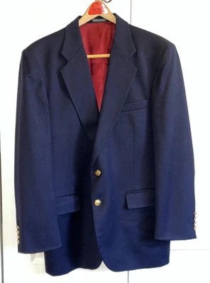 Abrigo Chaqueta Blazer De Colección Arnold Palmer Ejecutivo Azul Marino Deportivo 100% Lana Talla 41R Foto 1 de 4