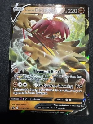 Hisuian Decidueye V SWSH238 SWSH: Sword & Shield Promo Cards Holo - Image 1 of 2