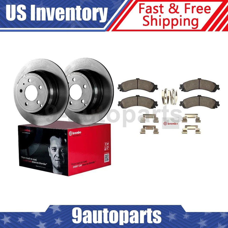 Комплект задних тормозов Brembo роторы керамические колодки для Chevrolet Silverado 1500 2004-2005 годов выпуска - Изображение 1 из 4