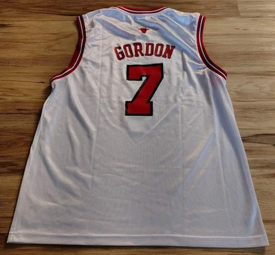 Vintage Reebok NBA Chicago Bulls Ben Gordon 7 Red Swingman Jersey Mens L - Image 1 of 3