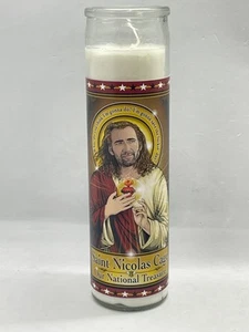 Vela de oración parodia celebridad jaula de San Nicolás "Nuestro tesoro nacional" - Imagen 1 de 5