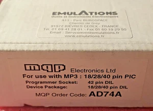 1lot AD74A For use with MP3 18/28/40 pin PIC ( 3pcs) MQP Electronics Ltd - Imagen 1 de 5