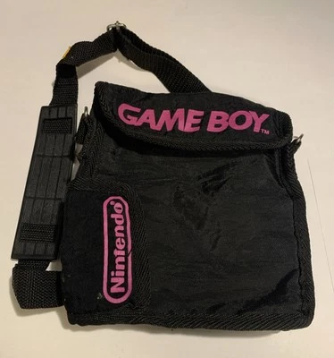 复古任天堂 Game Boy 手提包单肩包黑色粉色 (JN015) — 第 1/4 张图片