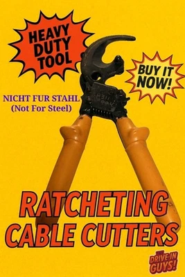 Ratcheting Cable Cutters Heavy Duty Wire Tool - NO PARA ACERO (No para acero Foto 1 de 4