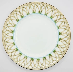 Lenox British Colonial Bamboo Luncheon Plate 9.25" Porcelain Palm Tree - Picture 1 of 7