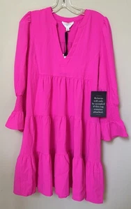 NWT Womens Tuckernuck Pomander Kenzo Dress Medium Hot Pink - Picture 1 of 4