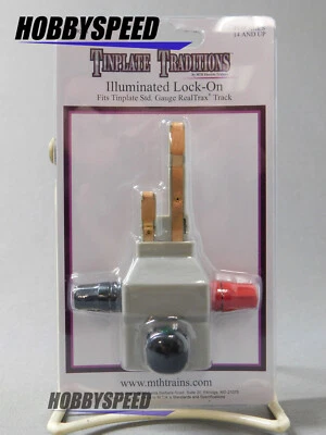 MTH STANDARD GAUGE TINPLATE FOR TRACK w/ROADBED ILLUMINATED LOCKON 10-99004 NEW - Image 1 of 3