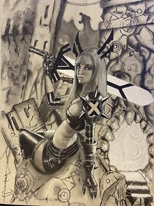 MAGIK X-MEN von Arsenio Echevarria Original Kunstzeichnung 8,5x11 (DRUCK) - Bild 1 von 5