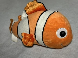 Disney Store Pixar Movie Finding Nemo 16" Bean Stuffed Plush Orange Clown Fish - Picture 1 of 11