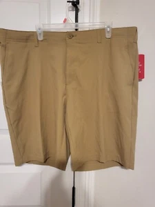 BCG Mens Golf Solid Twill Shorts Khaki NWT Size 40W - Picture 1 of 7