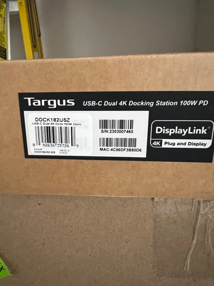 Targus Docking Station DOCK182USZ-92 - Image 1 of 1