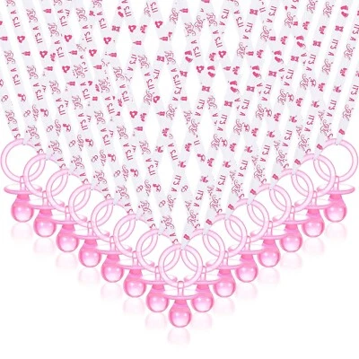 100 Piezas Chupetes Baby Shower Collar Acrílico Bebé Chupetes A Granel Fiesta Favo Foto 1 de 4