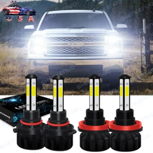 For Silverado 1500 2007-2015 Combo LED Headlight Kit Bulbs High Low Beam - Picture 1 of 11