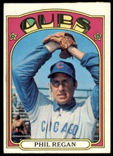 1972 Topps Phil Regan  VG-EX Chicago Cubs #485