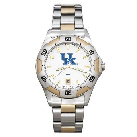 Univ Of Kentucky All-Pro Men's Two-tone Watch W/Bracelet Cover