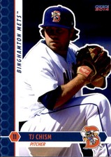 2014 Binghamton Mets Choice #7 T.J. Chism Chester Pennsylvania PA Baseball Card