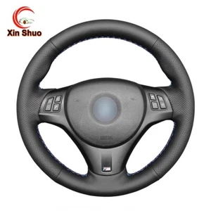 Hand-sewn Nappa Leather Car Steering Wheel Cover for BMW M Sport M3 E90 E91 E92 - Picture 1 of 17