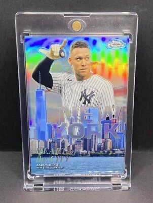 Aaron Judge RARE REFRACTOR INVESTMENT CARD SSP TOPPS  CHROME YANKEES MVP - Image 1 of 4